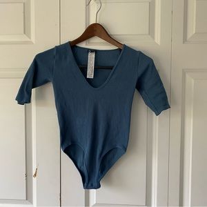 Blue Zara Body Suit Top